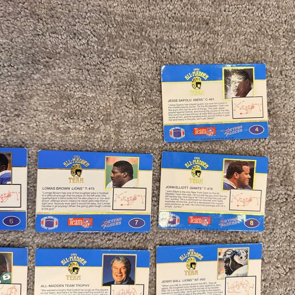 Pro Set 1991 The All-Madden Team Football Cards Lot Jerry Rice Irvin Lott 27pc